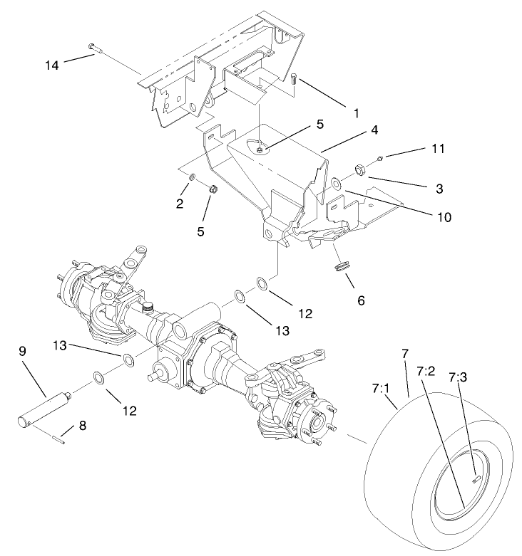Rear Axle Support Assembly