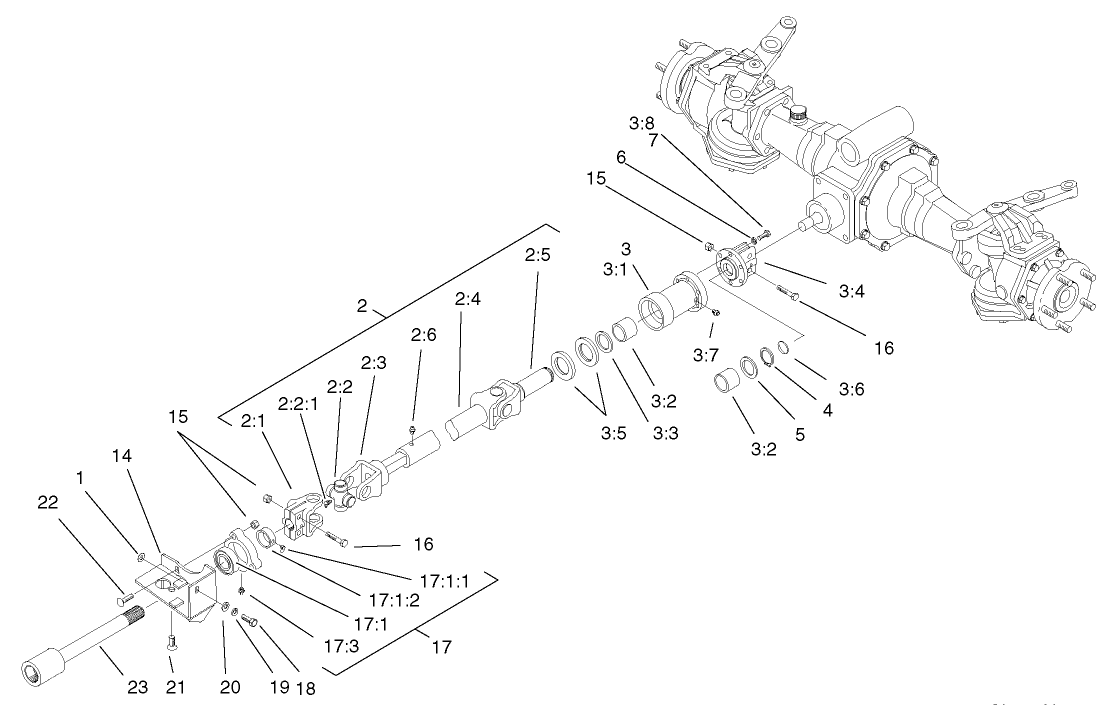 4 Wheel Drive Shaft Assembly (only On: 03544)