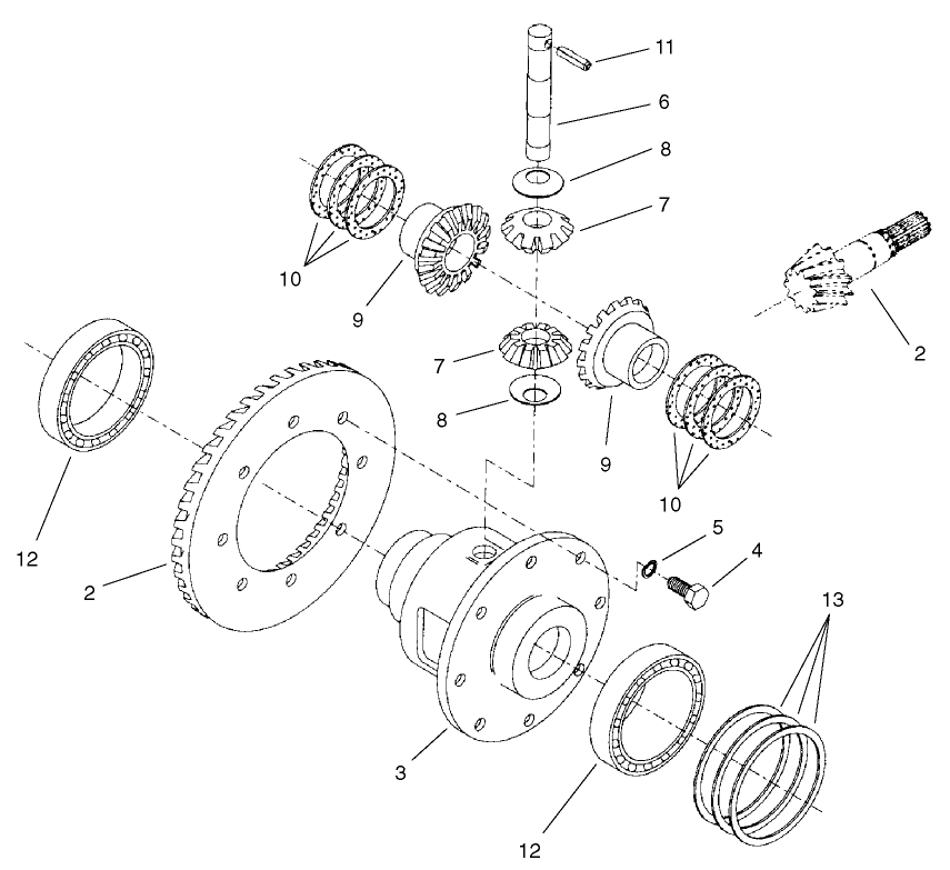 Rear Axle Assembly No. 98-3925 (continued) Differential Assembly No. 95-7503