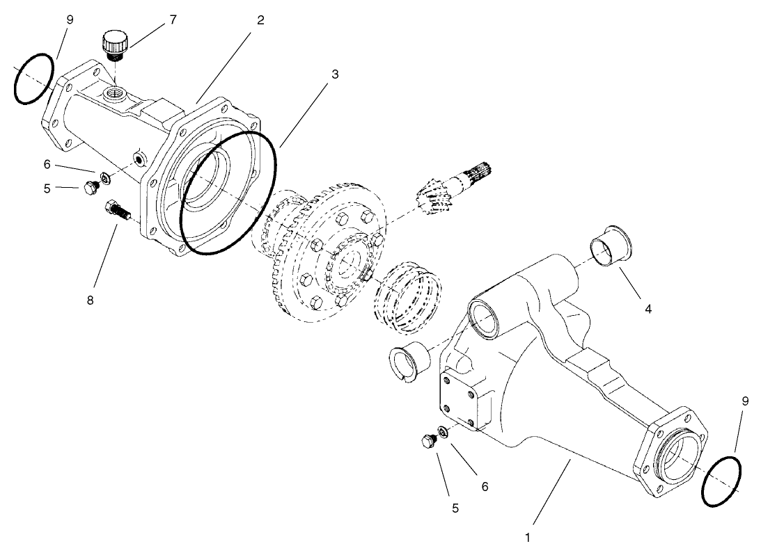 Rear Axle Assembly No 98-3925 (continued) Axle Support Assembly