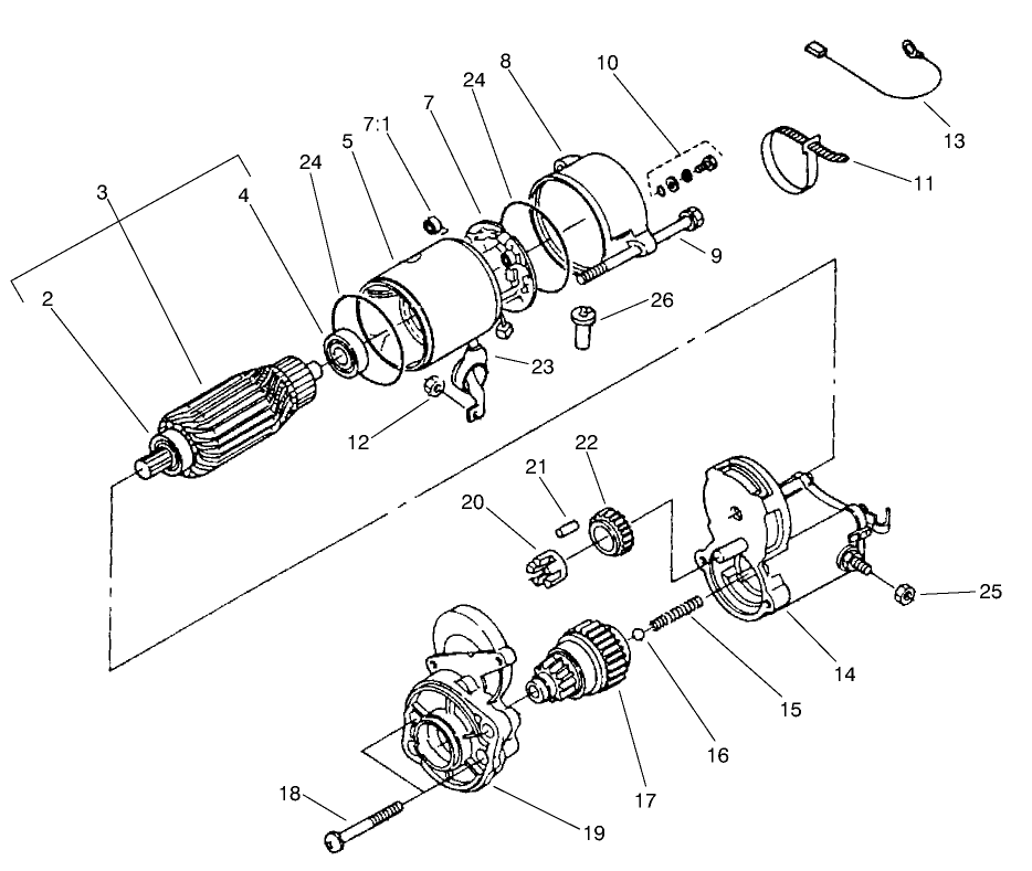 Starter Assembly No. 98-9705