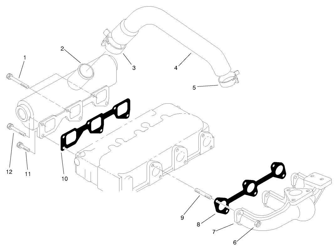 Exhaust Manifold And Gasket Assembly