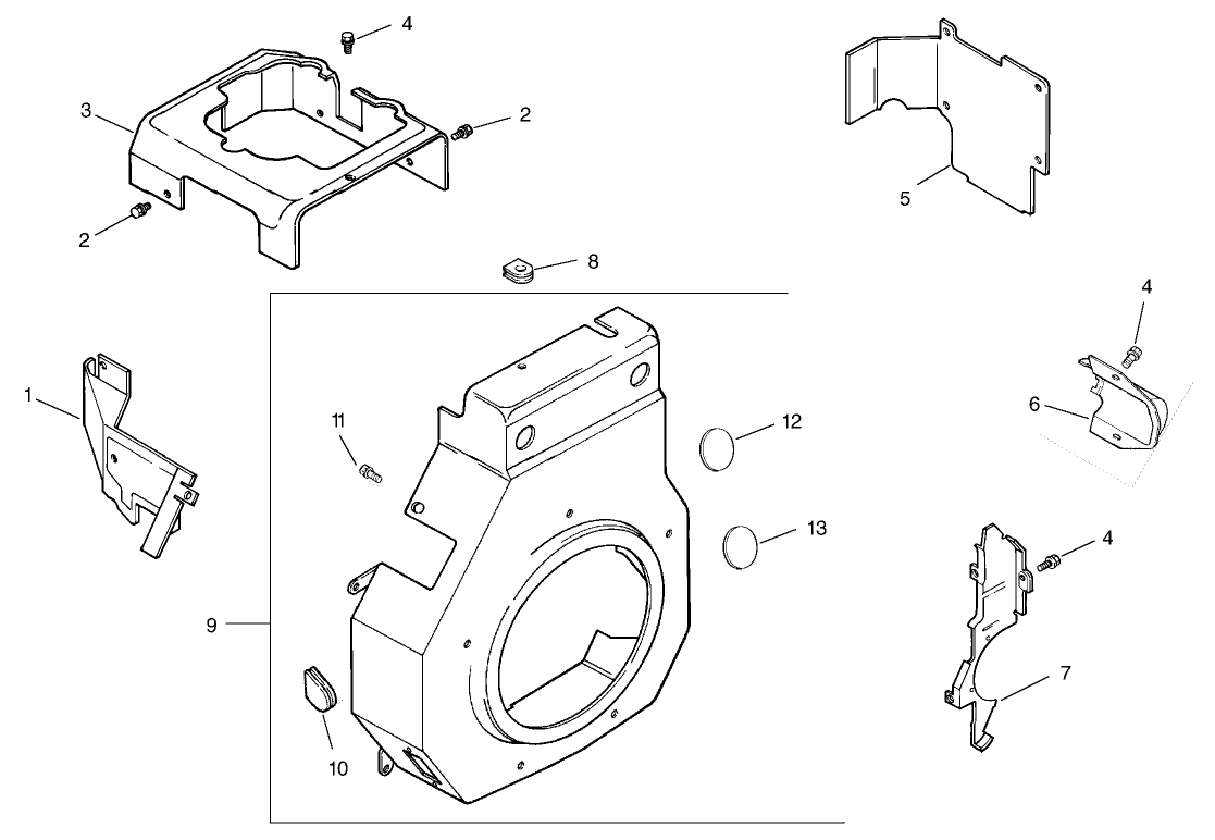 Blower Housing Assembly Kohler Model Ch15s-44533