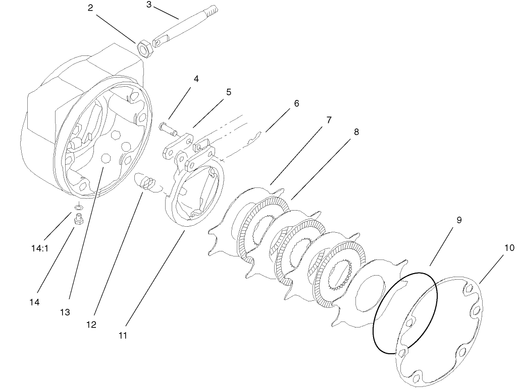 Lh Brake Assembly No. 100-3070