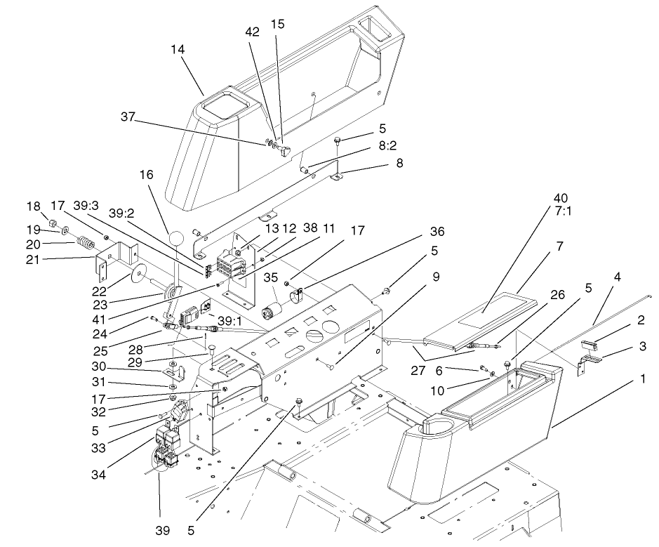 Control Console And Tool Box Assembly
