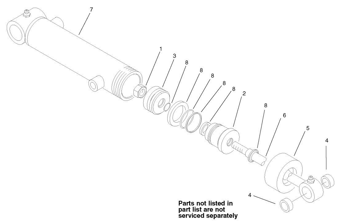 Hydraulic Cylinder Assembly No. 99-5496