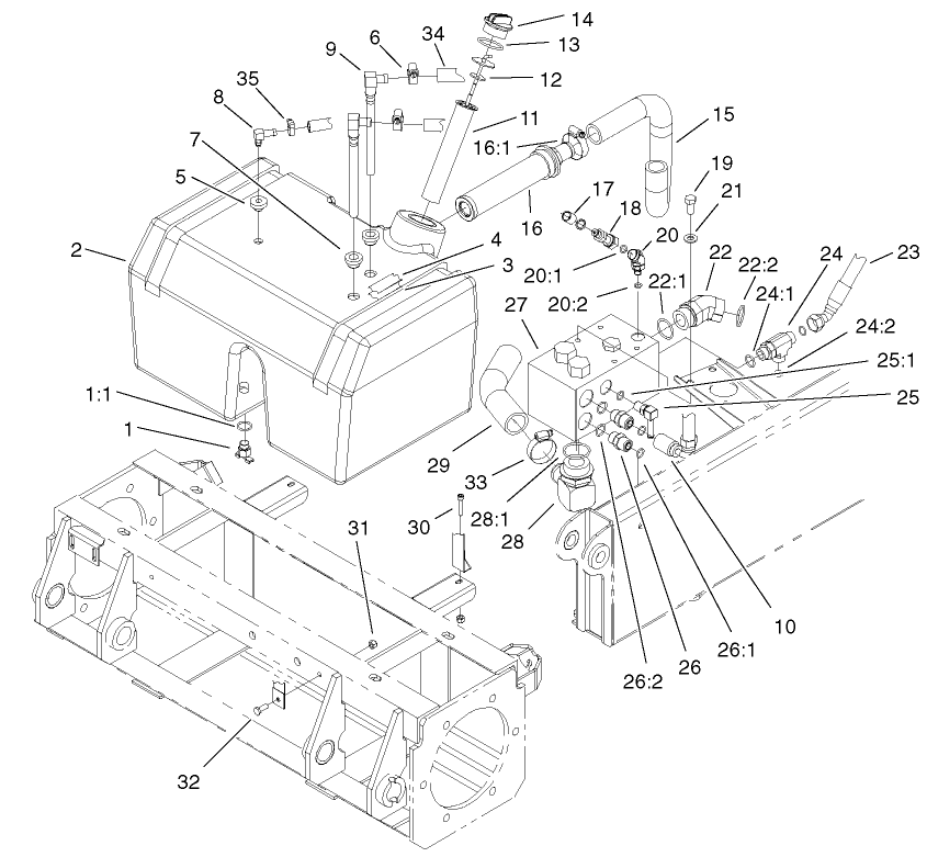 Hydraulic Reservoir And Filter Assembly