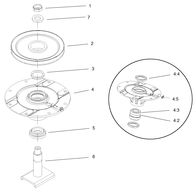 Spindle Assembly No. 104-3531 (front Deck)