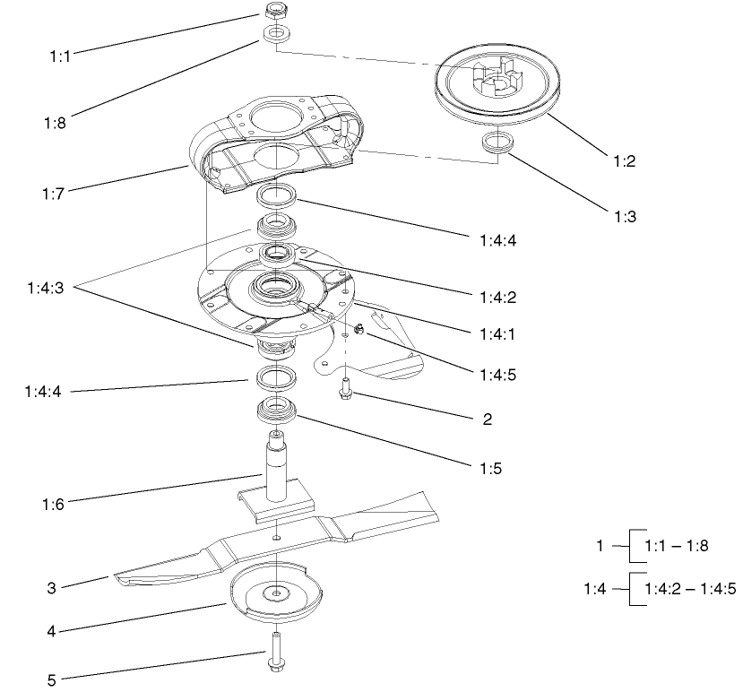 Spindle Assembly (front Deck)