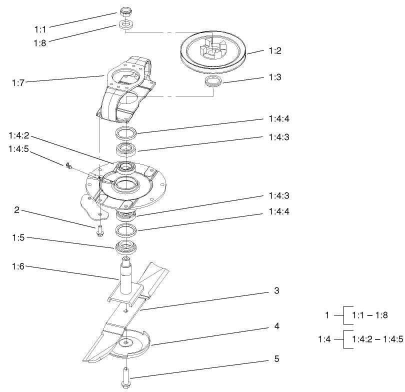 Spindle Assembly (rh And Lh Deck)