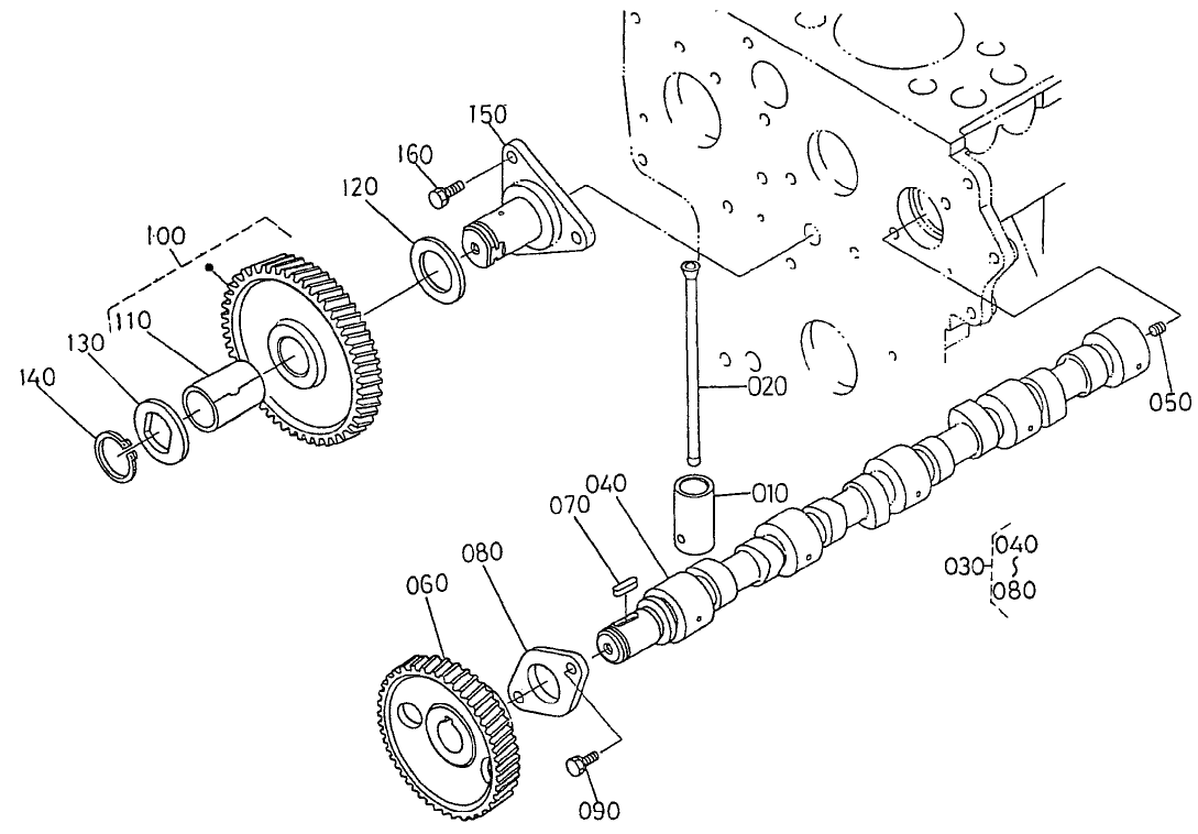 Camshaft And Idler Gear Shaft Assembly