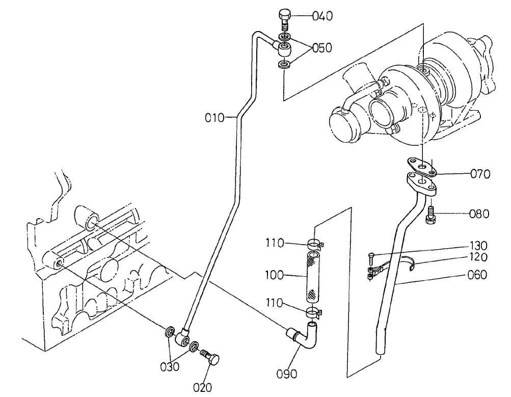 Oil Pipe (turbo Charger) Assembly
