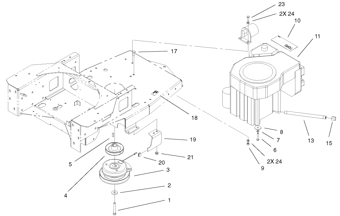 Engine And Clutch Assembly