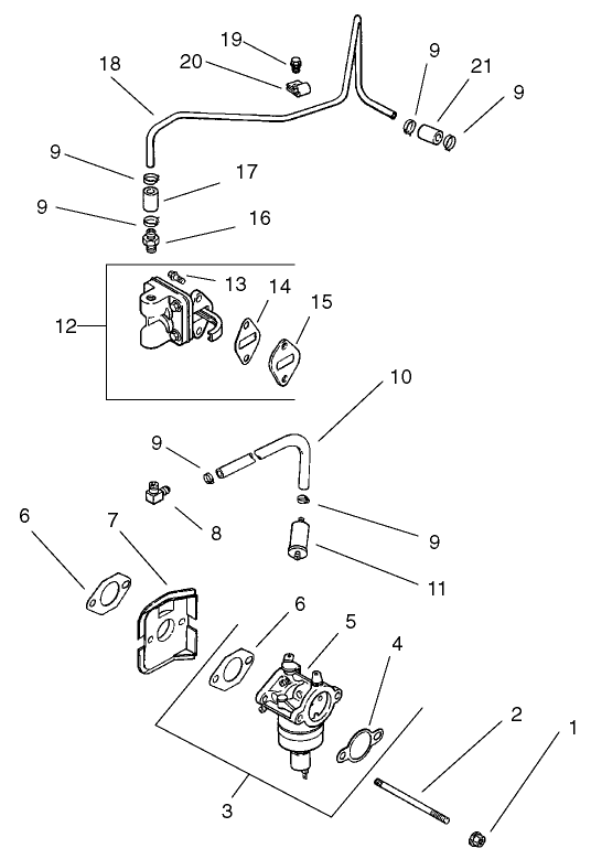 Fuel System Assembly  Kohler CV 490-27503