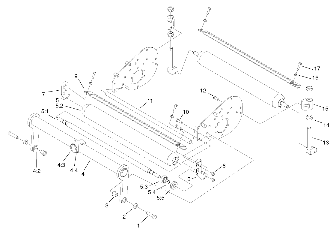 Roller and Carrier Frame Assembly