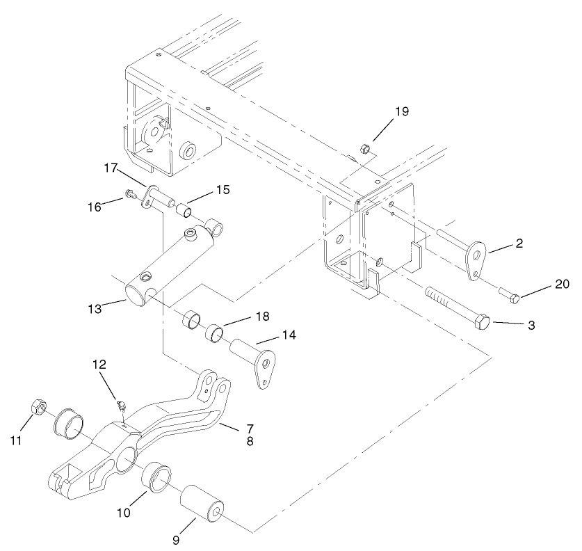 Lift Arm and Cylinder Assembly