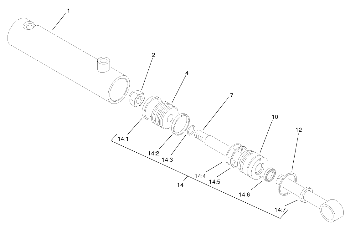 Hydraulic Cylinder Assembly No. 95-5699