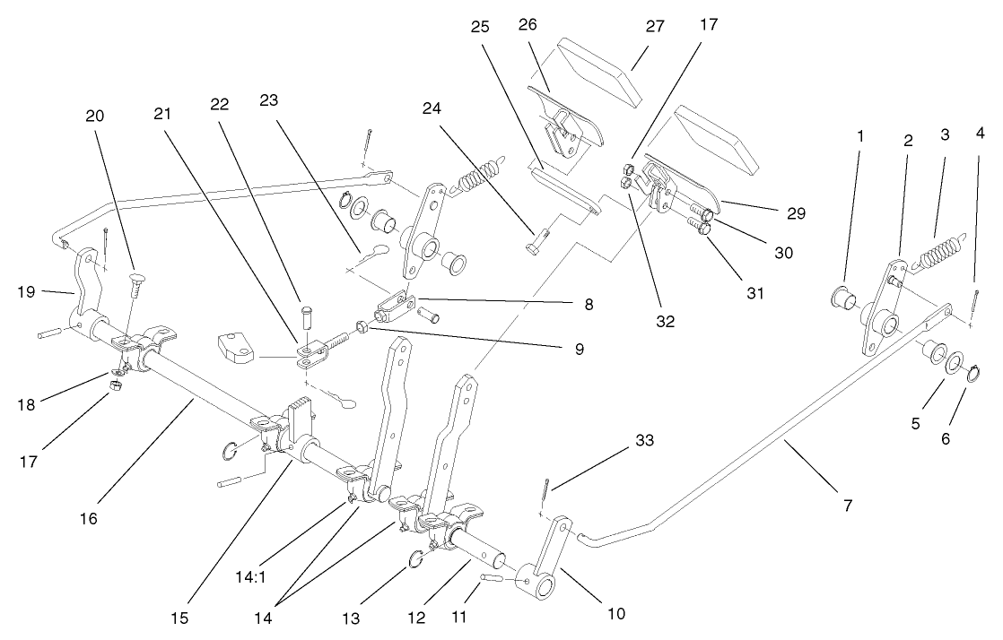 Brake Pedal and Linkage Assembly
