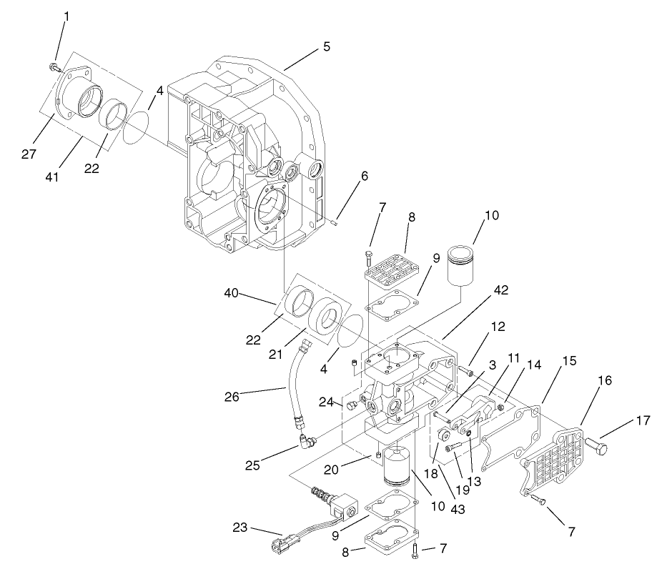 Variable Hydraulic Housing Assembly Transaxle Assembly No. 95-2630