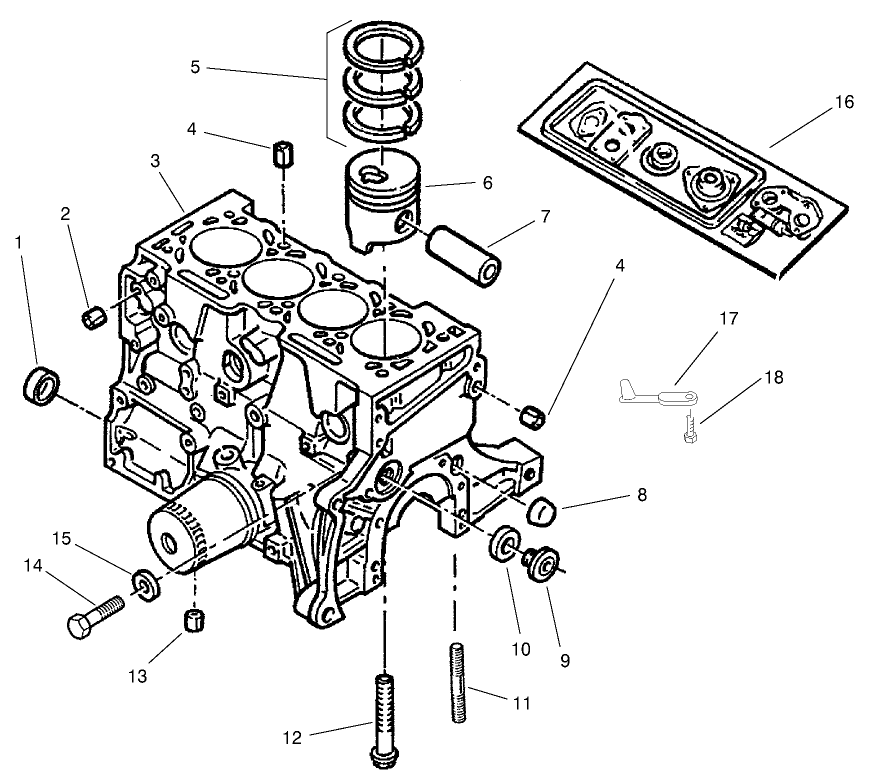 Cylinder Block Assembly
