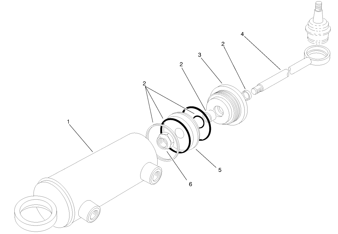 Hydraulic Steering Cylinder Assembly No. 92-7828