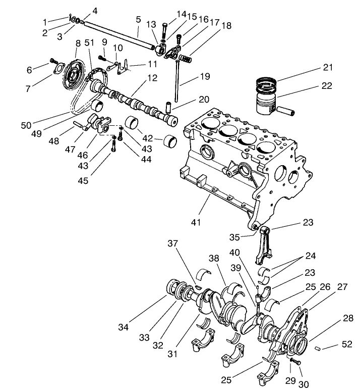 Crankshaft And Camshaft Assembly (continued)
