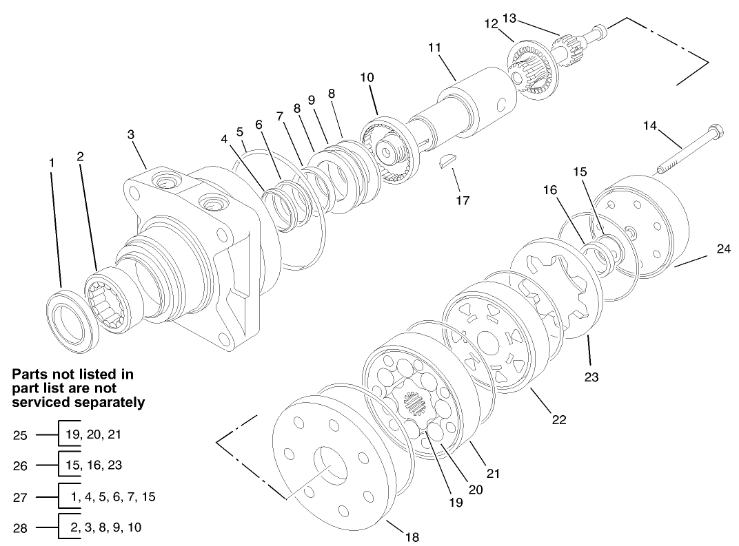 Hydraulic Drive Motor Assembly No. 92-9199