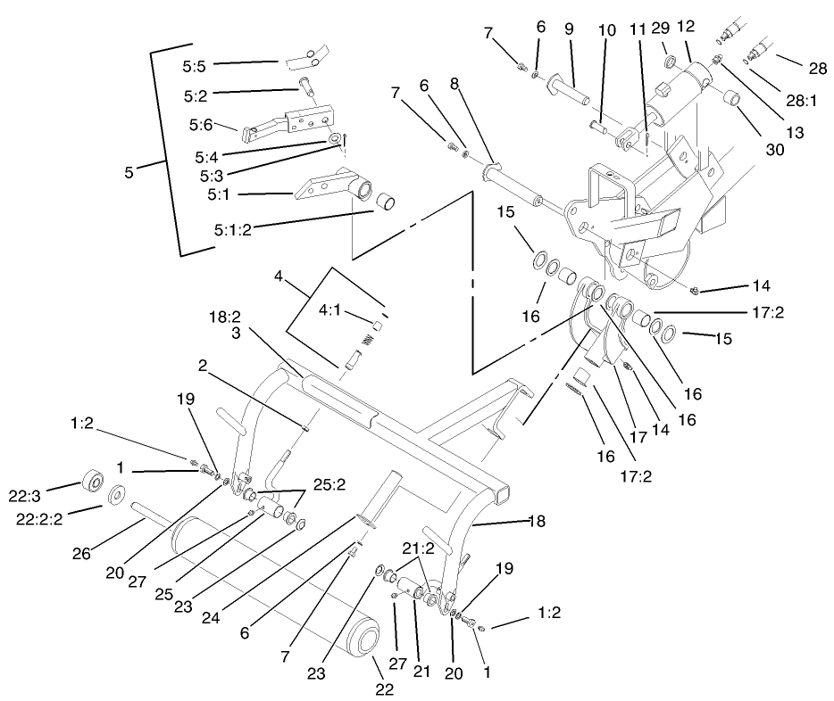 Right Hand Pull Frame Assembly