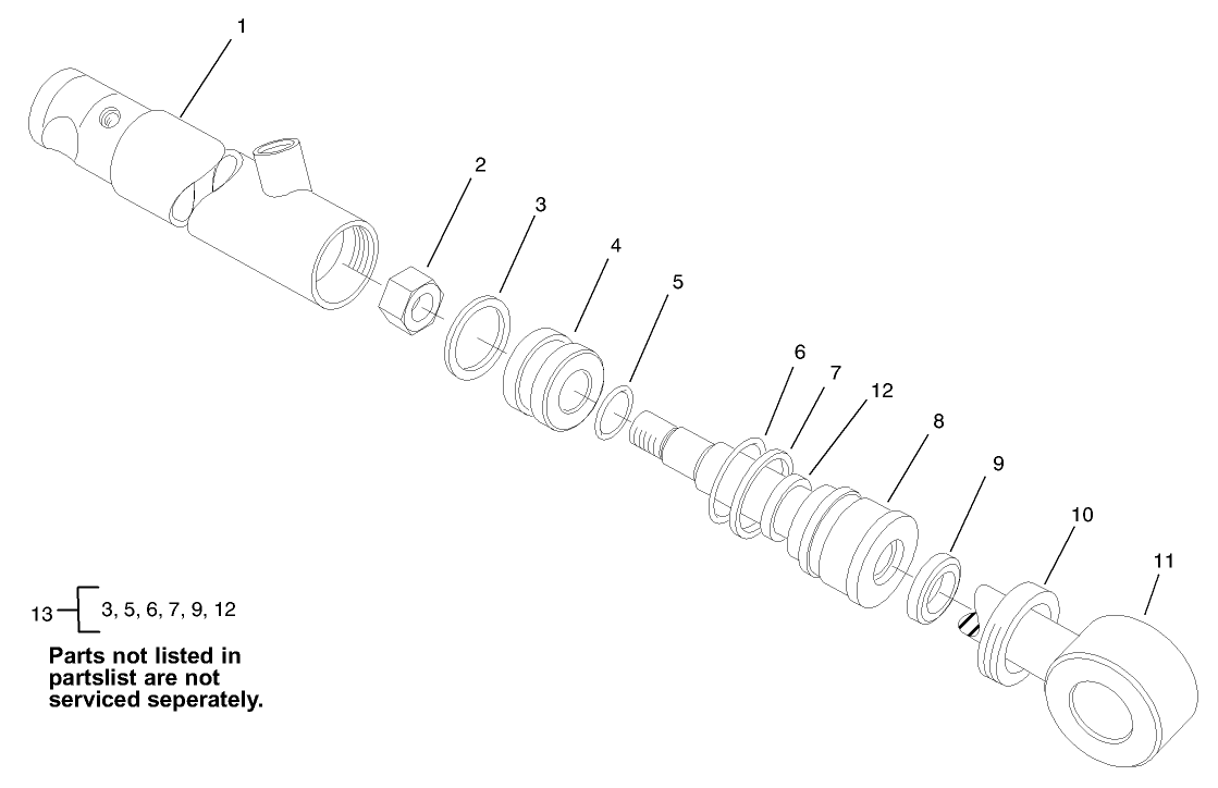 Hydraulic Cylinder Assembly No. 99-8160