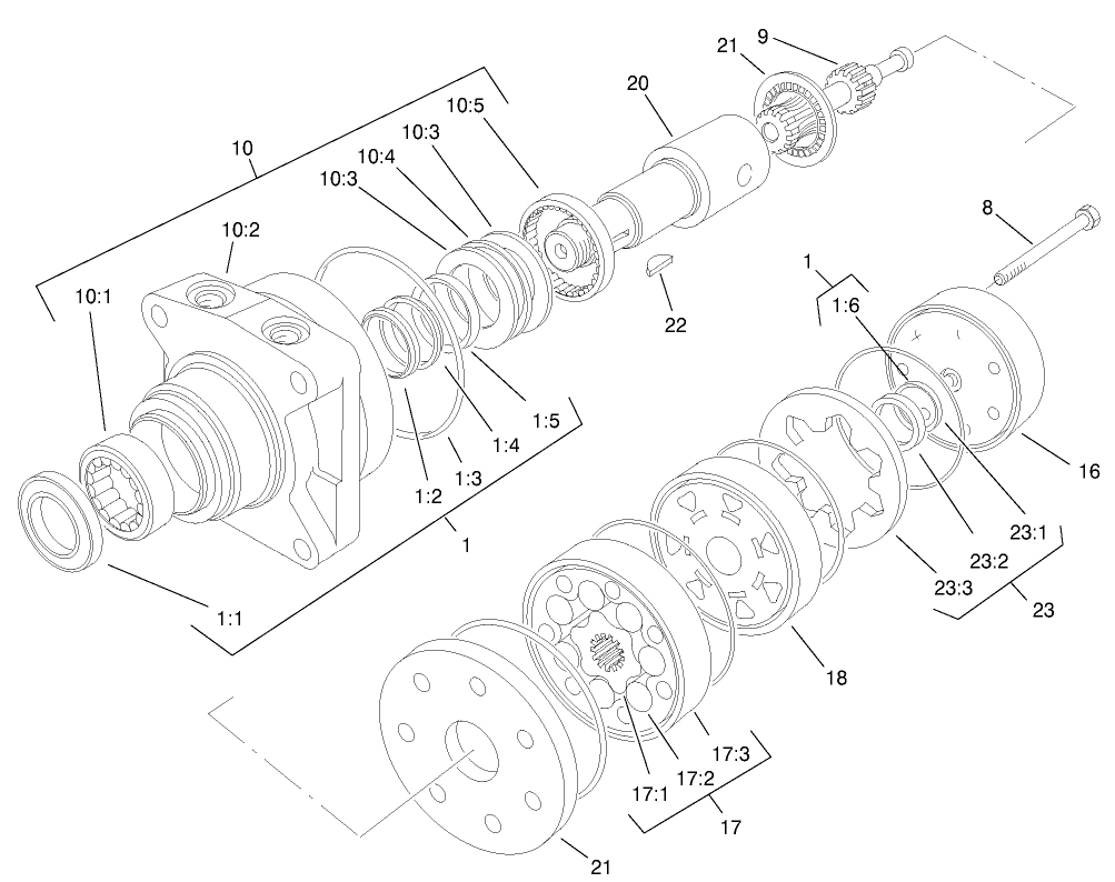 Hydraulic Motor Assembly No. 75-9990