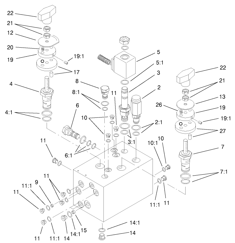 Hydraulic Manifold Assembly No. 104-4841