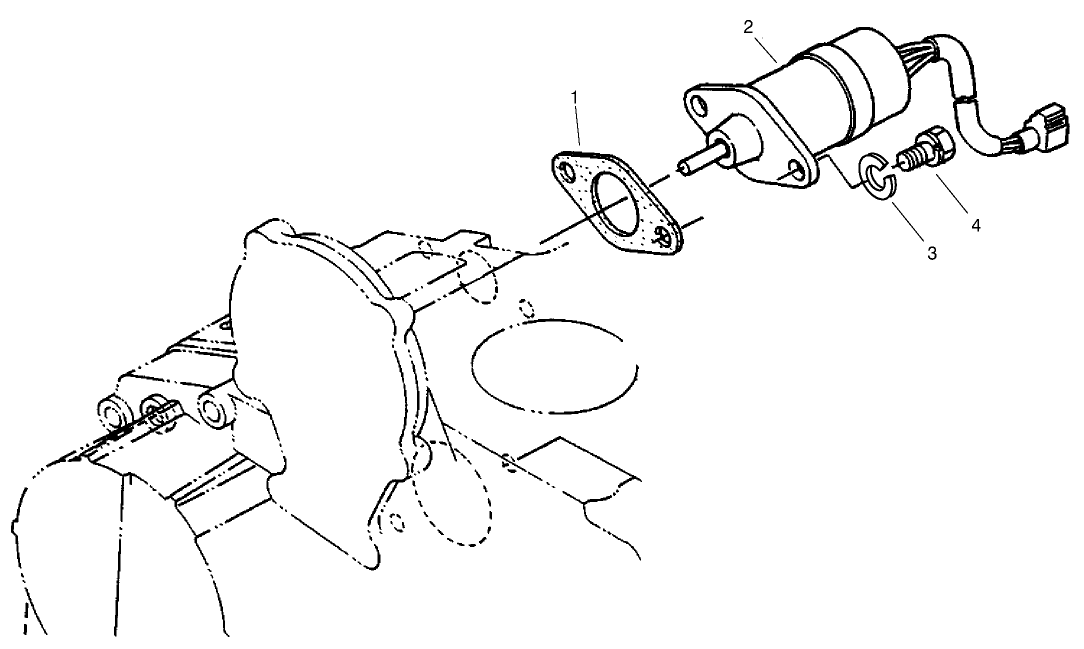 Stop Solenoid and Fuel Pump Assembly