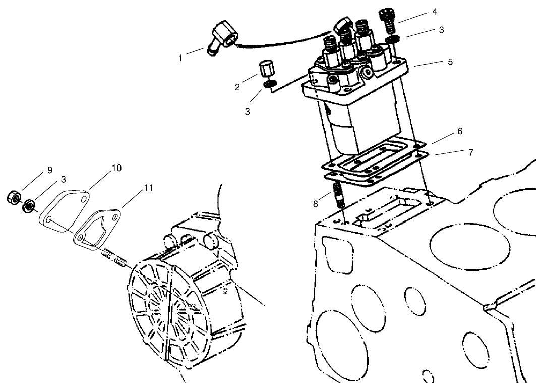 Injection Pump Installation Assembly