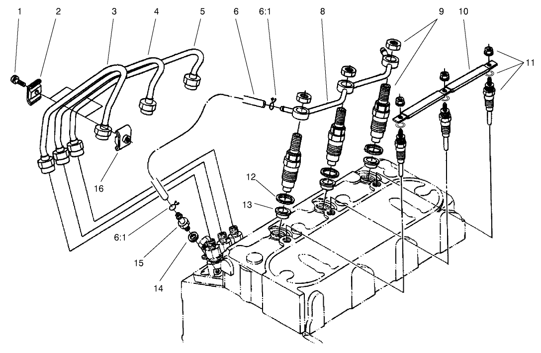 Nozzle Holder and Glow Plug Assembly