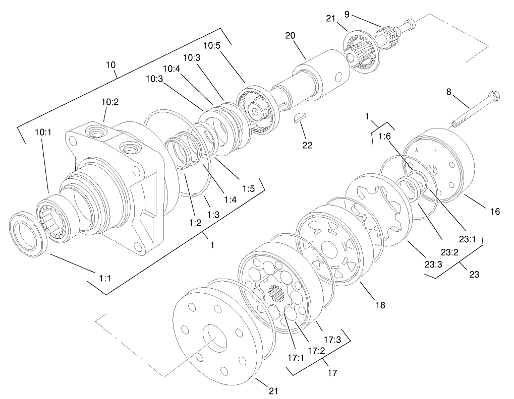 Hydraulic Motor Assembly No. 75-9990