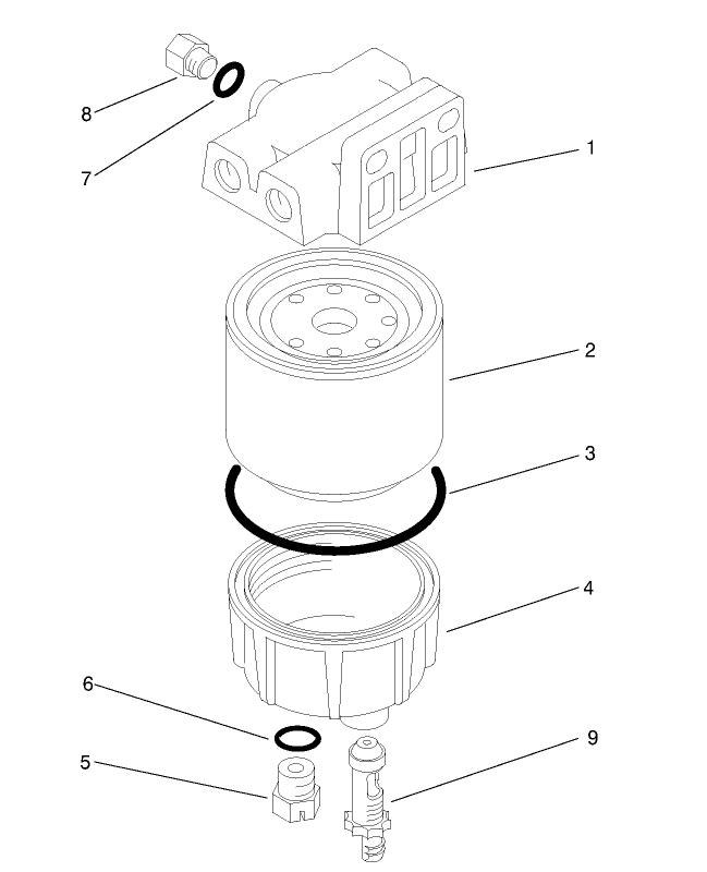 Water / Fuel Filter Assembly No. 98-9305