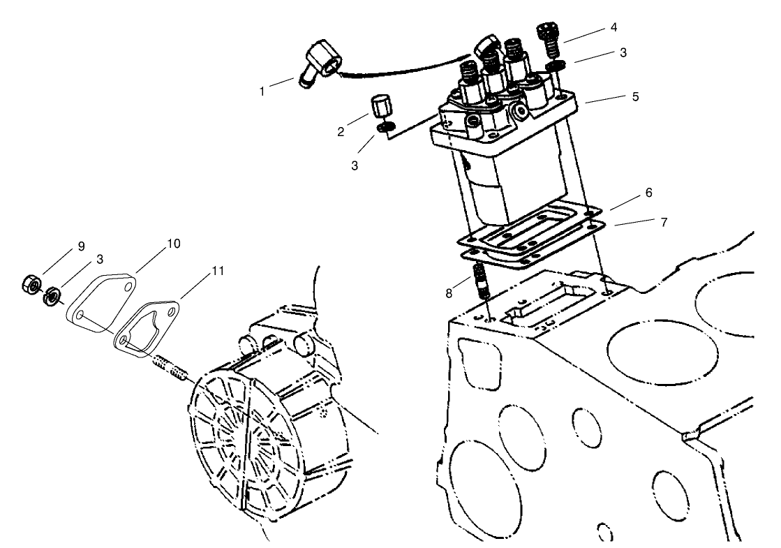 Injection Pump Installation Assembly