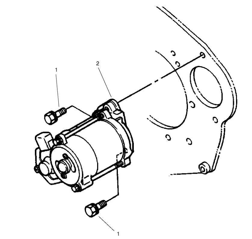 Starter Mount Assembly