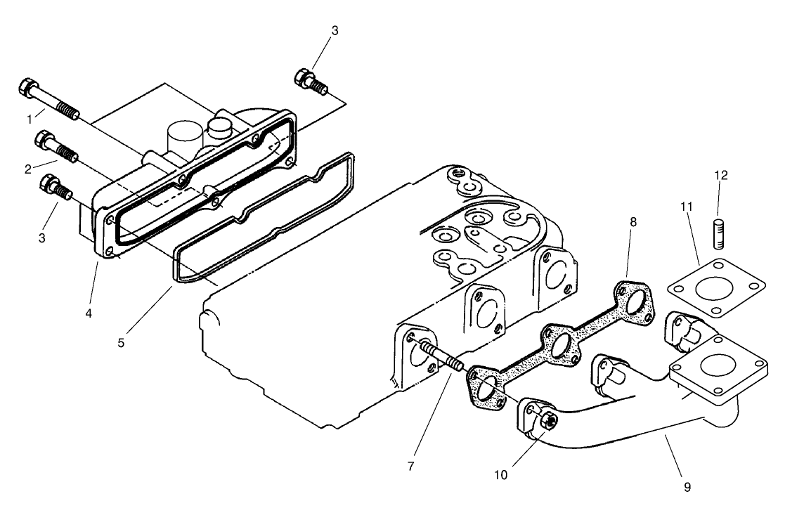 Exhaust Manifold and Gasket Assembly
