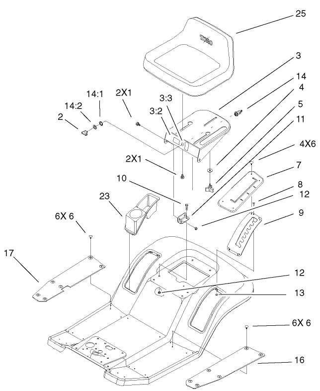 Rear Body And Seat Assembly