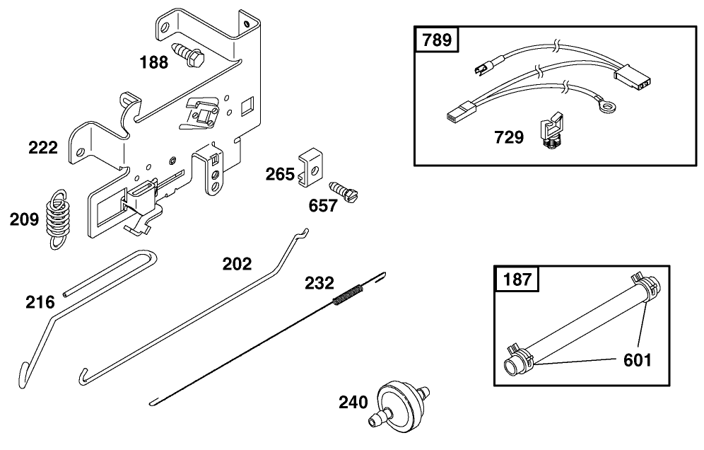 Governor Assembly Engine Briggs And Stratton Model 312777-0128-E1