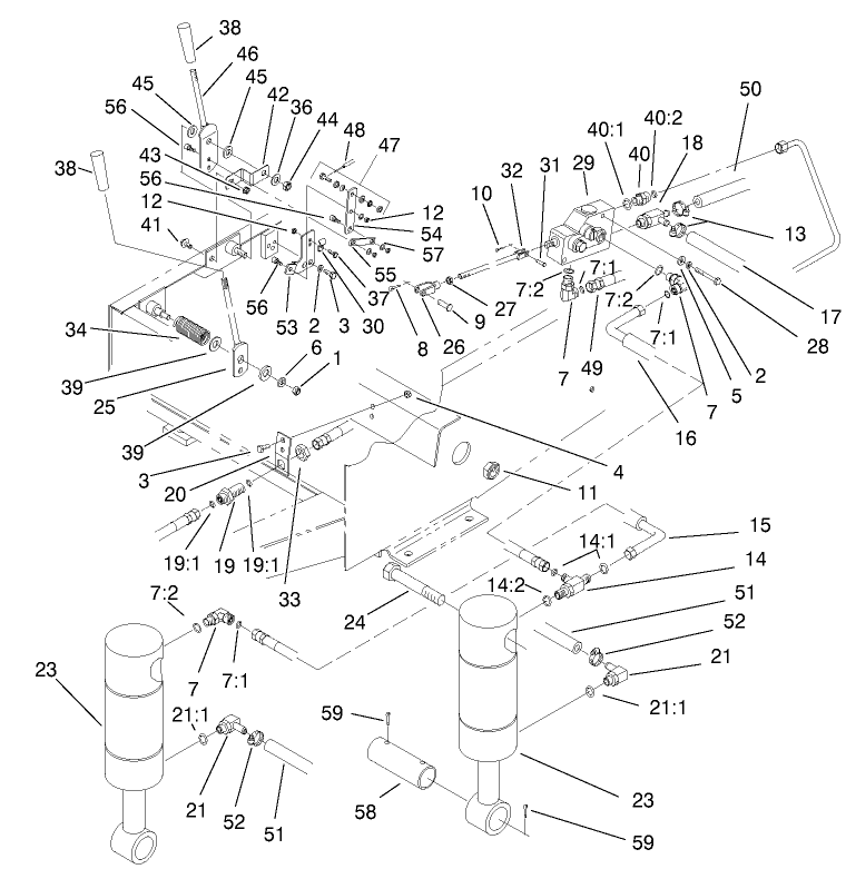Hydraulic Lift And Throttle Assembly