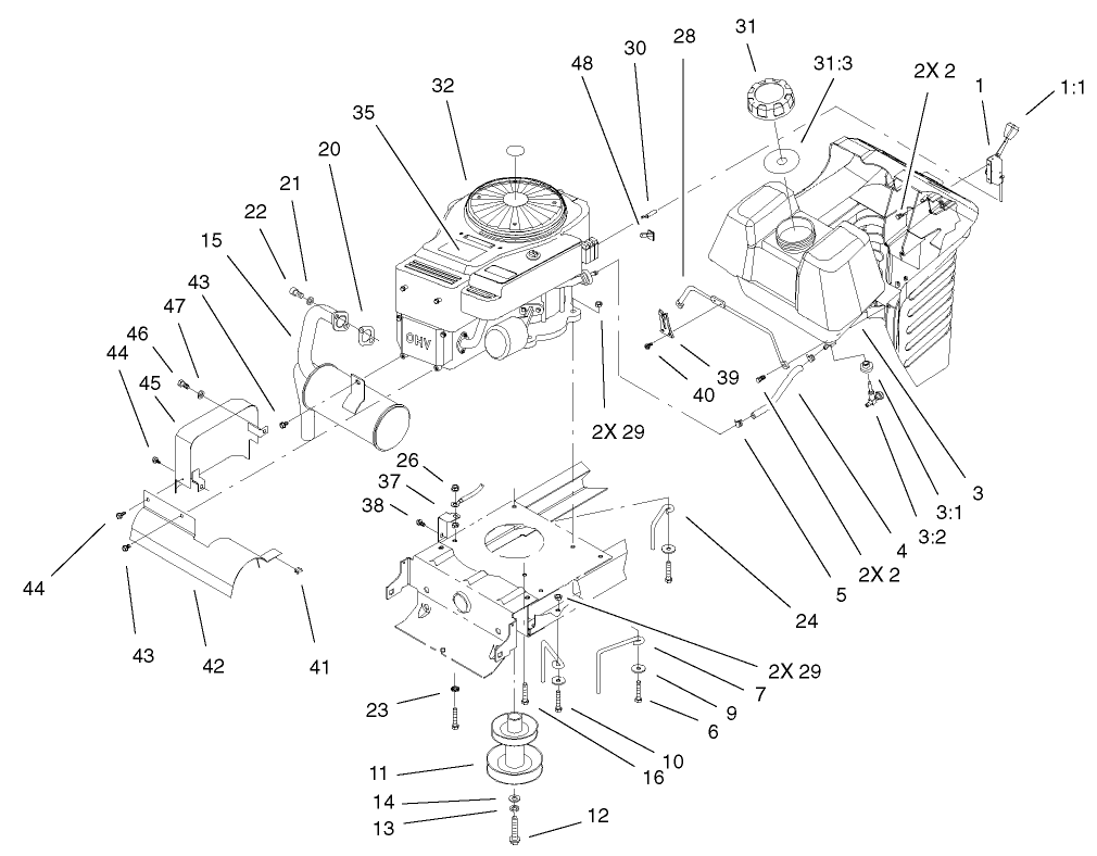 OHV Engine System Assembly