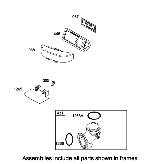 Air Cleaner Assembly Engine Briggs and Stratton Model 31F777-0123-E1