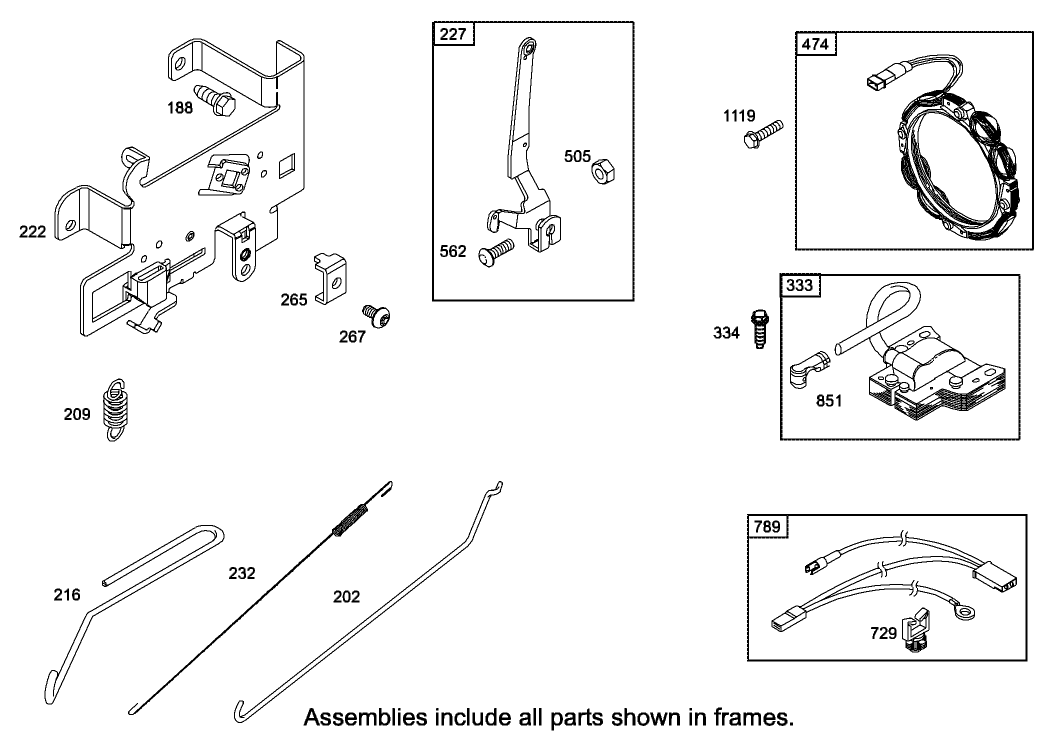 Governor Assembly Engine Briggs and Stratton Model 31F777-0123-E1