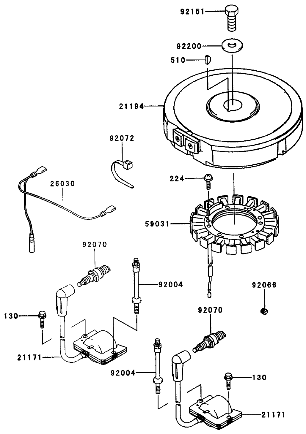 Electric-Equipment Assembly Kawasaki Fh451v-As08