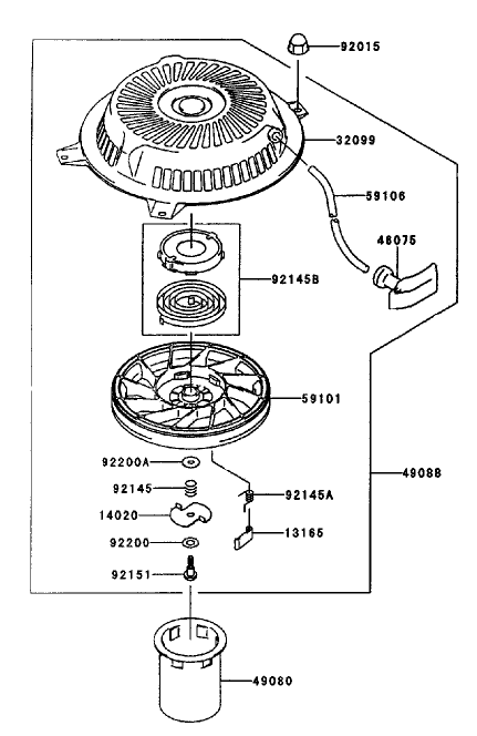 Starter-Kawasaki Fh451v-As08
