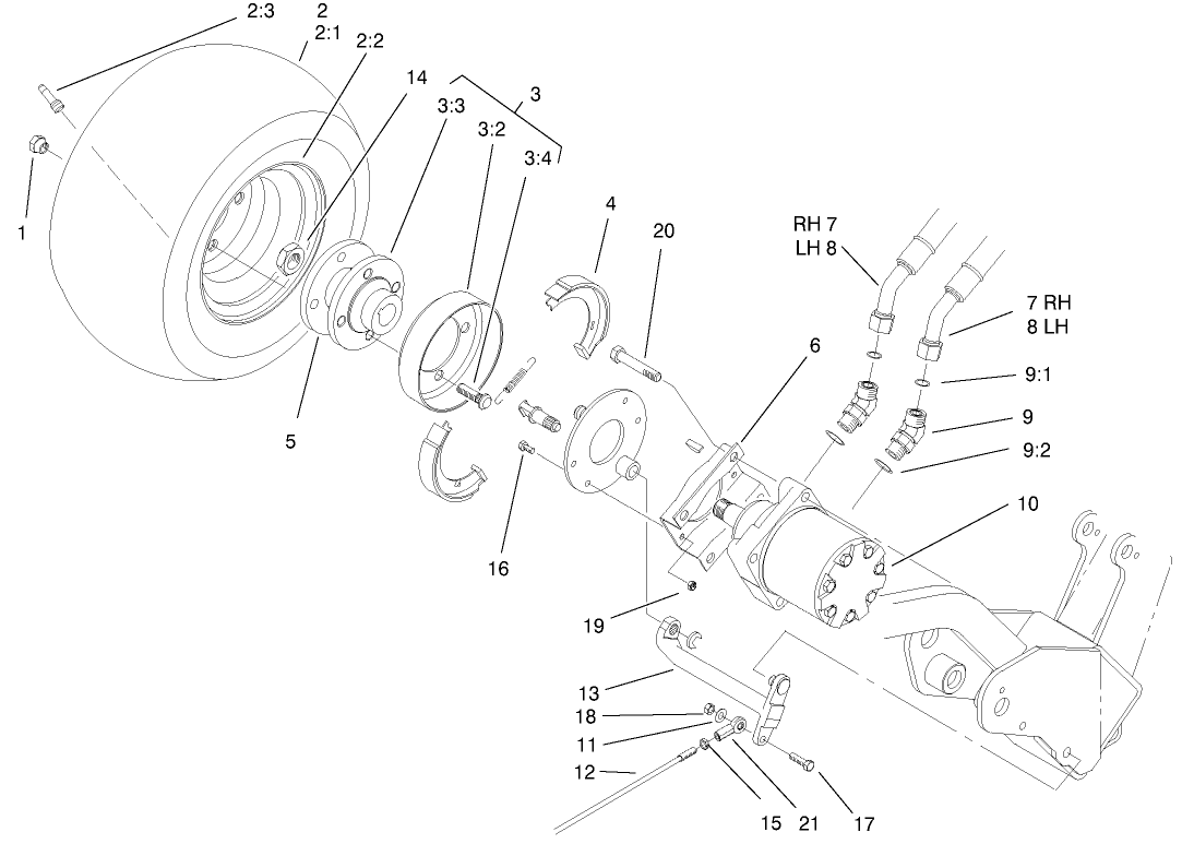 Front Wheel and Brake Assembly