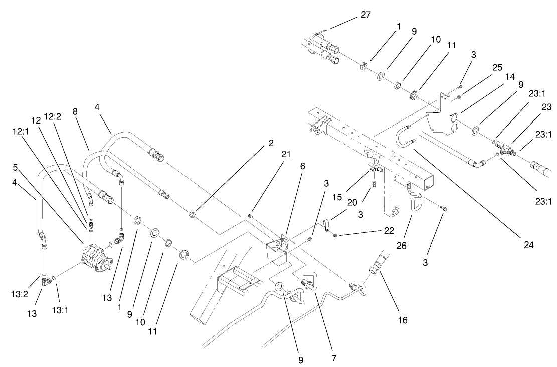 Rear Bulkhead and Reel Motor Assembly
