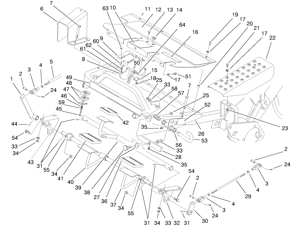 CONTROL PEDAL ASSEMBLY